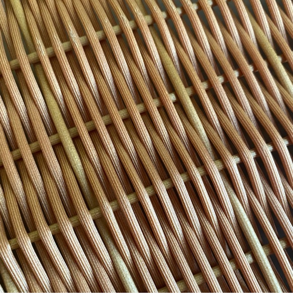 Faux Wicker Rectangular Tray with Handles - Picture 5 of 8